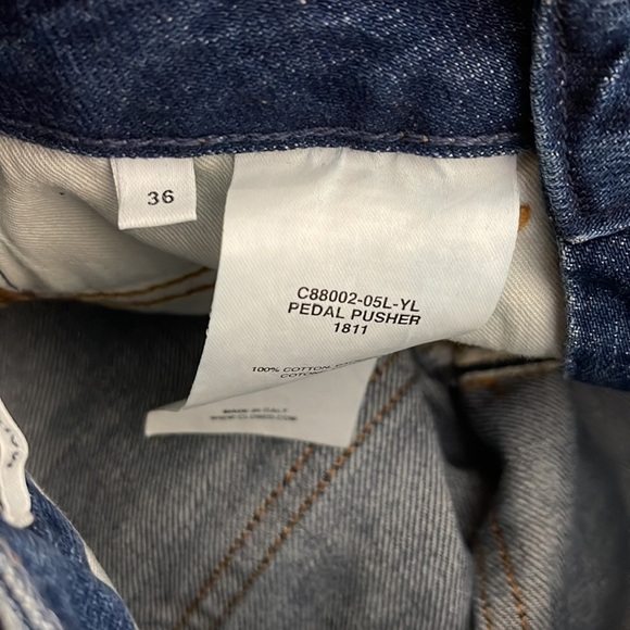 Closed Denim Made In Italy Pedal Pusher Raw Hem Jeans Size EUR 36 US 23 - Picture 9 of 10